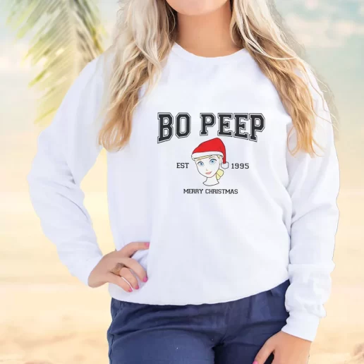 Vintage Sweatshirt Bo Beep Mery Christmas Plus Size Christmas Sweater 1