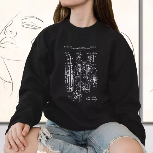 Vintage Sweatshirt Clarinet Patent 1