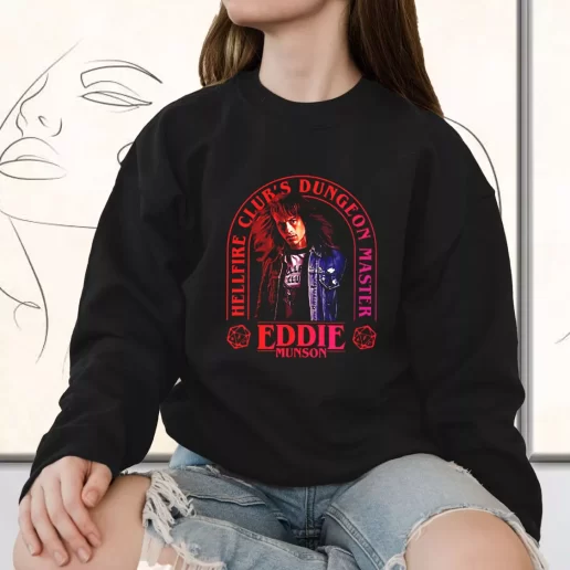 Vintage Sweatshirt Eddie Munson Hellfire Club Dungeon Master 1