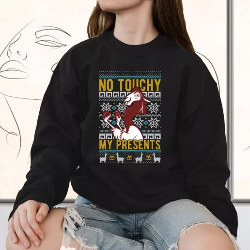 Vintage Sweatshirt Emperors New Groove Kuzco No Touchy Holiday Xmas Outfits 1