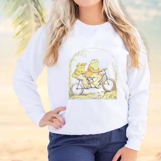 Vintage Sweatshirt Frog And Toad Classic Book Plus Size Christmas Sweater 1