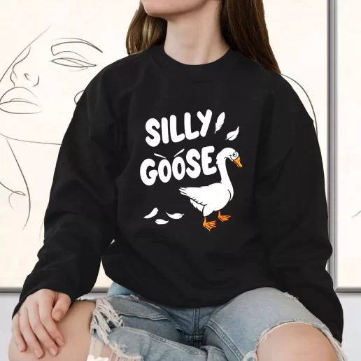 Vintage Sweatshirt Geese Gift Silly Goose 1