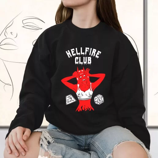 Vintage Sweatshirt Hellfire Club Devil Stranger Things 1