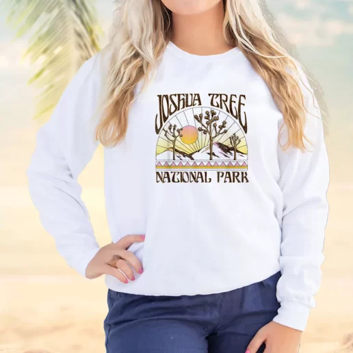 Vintage Sweatshirt Joshua Tree National Park Retro Earth Day Idea 1