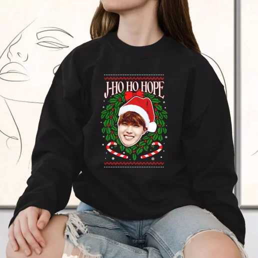 Vintage Sweatshirt Jung Ho seok Kpop Fangirl Holiday Xmas Outfits 1