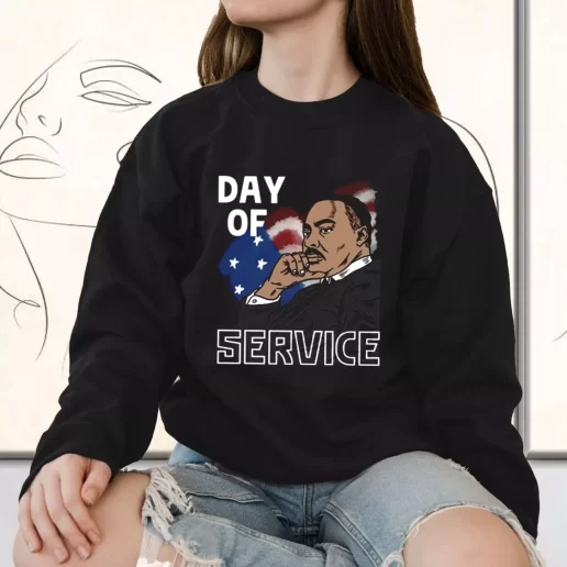 Vintage Sweatshirt Martin Luther King Day Of Service 1