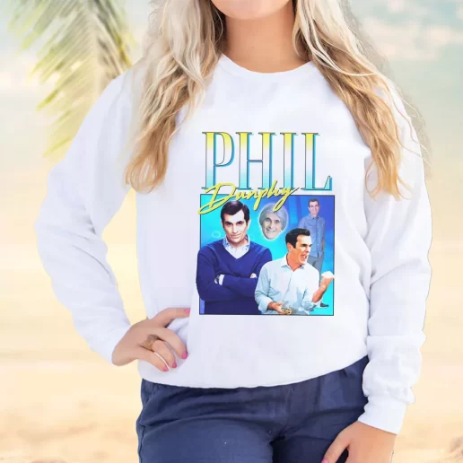 Vintage Sweatshirt Phil Dunphy Homage Tv Show Plus Size Christmas Sweater 1