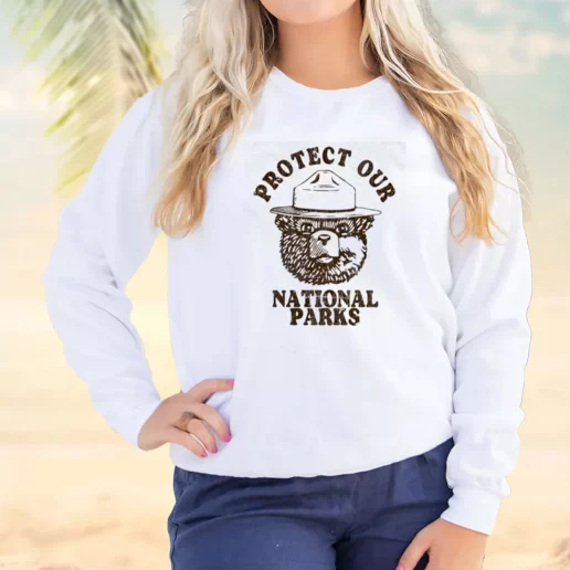 Vintage Sweatshirt Protect Our National Parks Earth Day Idea 1