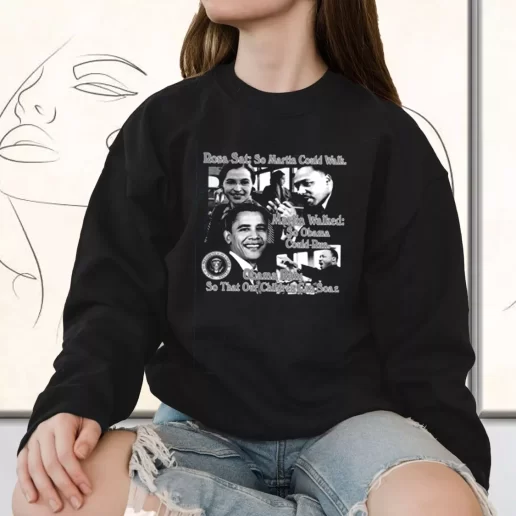 Vintage Sweatshirt Rosa Parks And Martin Luther King Jr Said 1