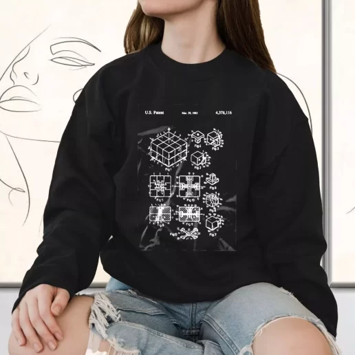 Vintage Sweatshirt Rubiks Cube Patent 1