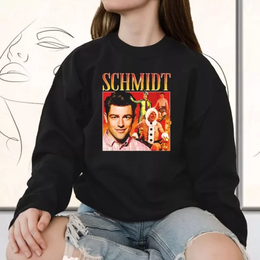 Vintage Sweatshirt Schmidt Homage TV Icon Holiday Xmas Outfits 1