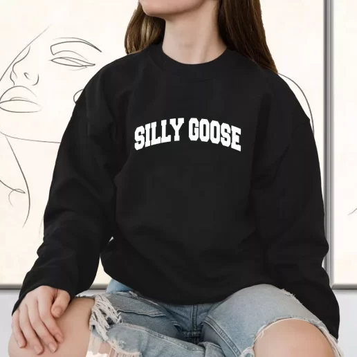 Vintage Sweatshirt Silly Goose College Academy 1