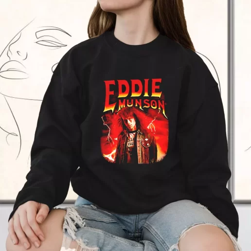 Vintage Sweatshirt Stranger Things Eddie Munson HellFire Club 1