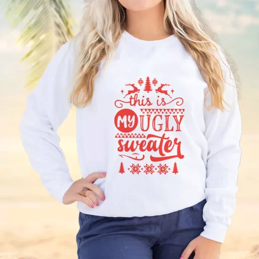 Vintage Sweatshirt This My Ugly Sweater Plus Size Christmas Sweater 1