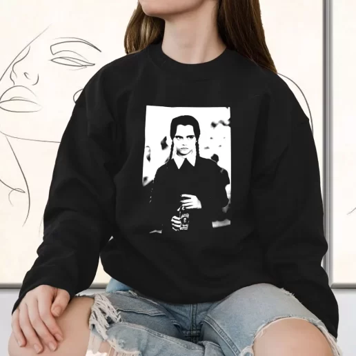 Vintage Sweatshirt Wednesday Addams Poison Horror Movie 1