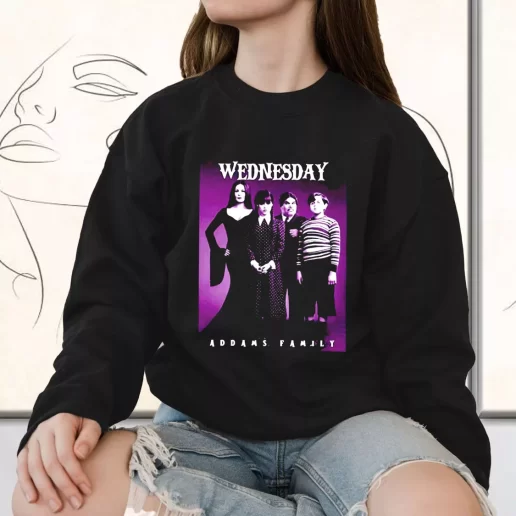 Vintage Sweatshirt Wednesday Addams family all cast 1