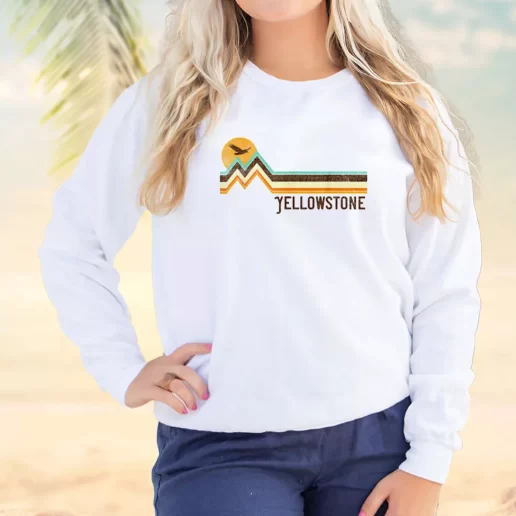 Vintage Sweatshirt Yellowstone National Park Earth Day Idea 1