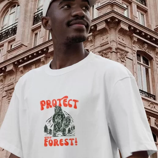 Vintage T Shirt Protect Our Forest Everyday Earth Day 1