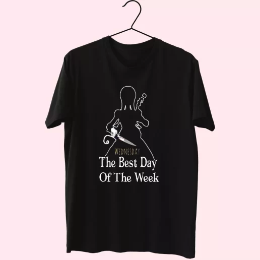 Wednesday Addams The Best Day Of The Week Casual Trendy T Shirt 1