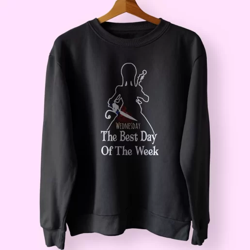 Wednesday Addams The Best Day Of The Week Trendy Sweatshirt Style 1