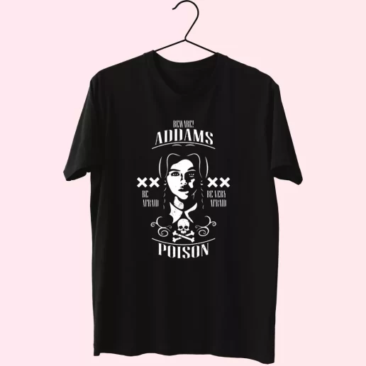 Wednesday Beware Addams Poison Casual Trendy T Shirt 1