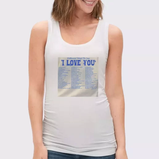 Women Classic Tank Top Different Ways Say I Love You Xmas Present 1