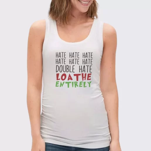 Women Classic Tank Top Double Hate Loa The Entirely Xmas Present 1