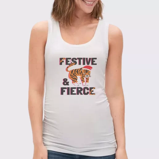 Women Classic Tank Top Festive And Fierce Xmas Present 1