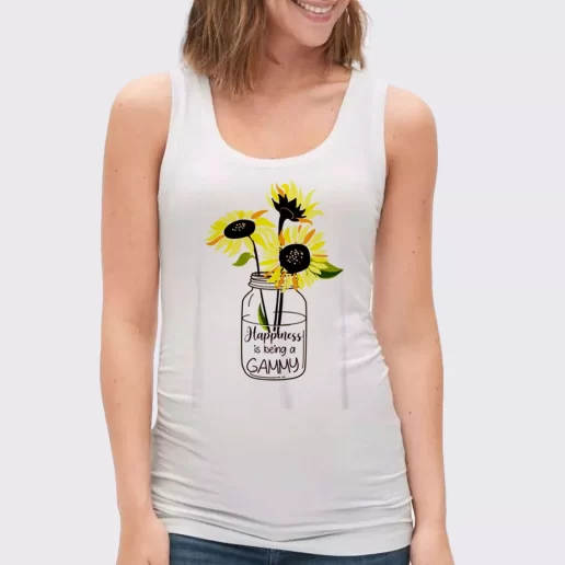 Women Classic Tank Top Happiness Is Being Gammy Life Sunflower Gift Idea For Earth Day 1