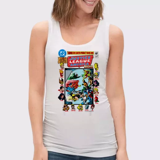 Women Classic Tank Top Justice League Crisis On Earth Gift Idea For Earth Day 1