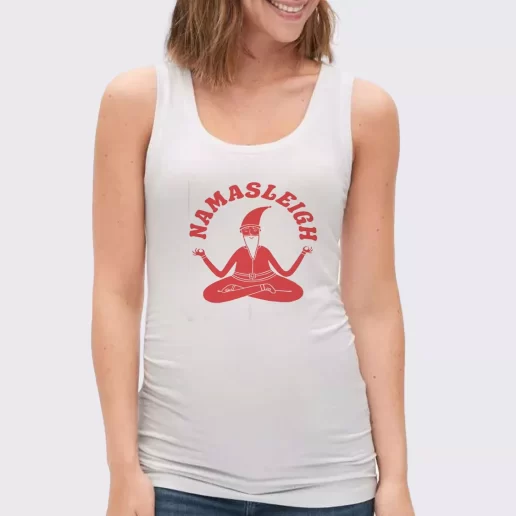 Women Classic Tank Top Namasleigh Yoga Santa Xmas Present 1
