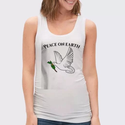 Women Classic Tank Top Peace On Earth Gift Idea For Earth Day 1