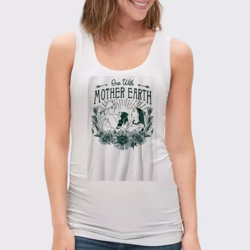 Women Classic Tank Top Pocahontas One With Mother Earth Gift Idea For Earth Day 1