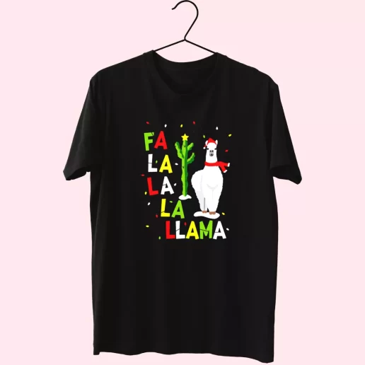 Xmas Falala Alpaca Funny Ugly T Shirt Xmas Design 1