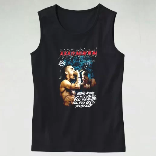 Xxxtentacion Hip Hop Rapper Being Alone Aesthetic Tank top 1