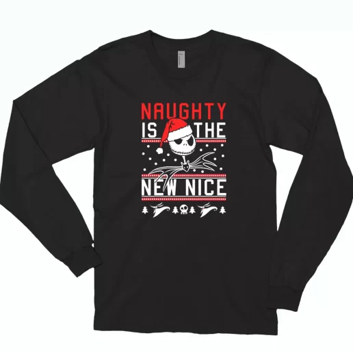 ightmare Before Christmas Nice Jack Long Sleeve T Shirt Xmas Gift 1