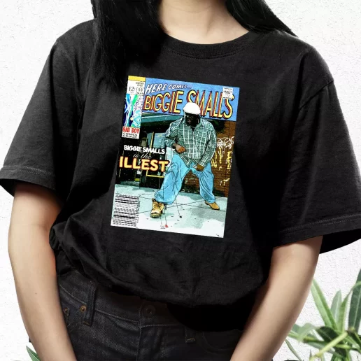 Aesthetic T Shirt Biggie Smalls Is The Illest Comic Book 1