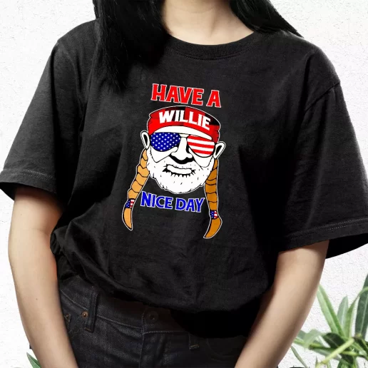 Aesthetic T Shirt Me Time Have A Willie Nice Day Slogan 1