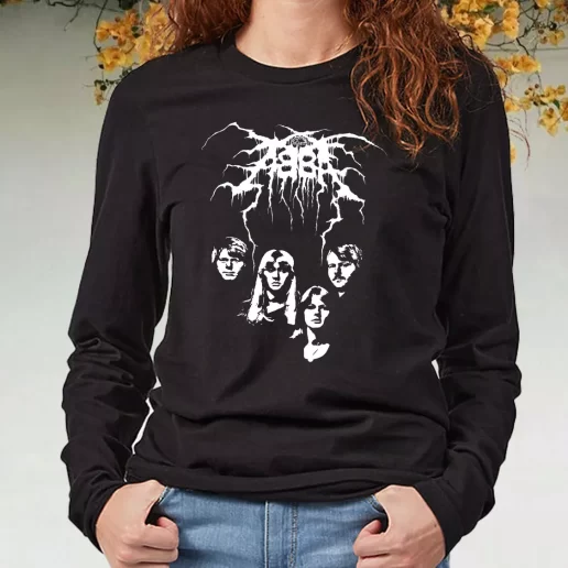 Black Long Sleeve T Shirt Abba Darkthrone Black Metal