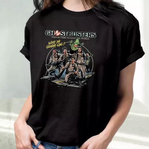 Classic T Shirt Ghostbusters To Save The World 1