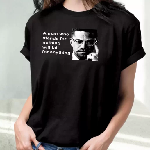 Classic T Shirt Malcolm X Black Panthers Party Civil Human Rights 1