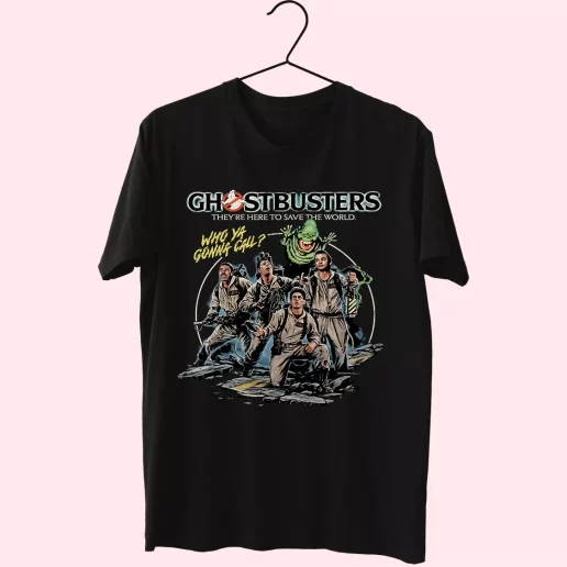 Ghostbusters To Save The World Classic 90s T Shirt Style 1