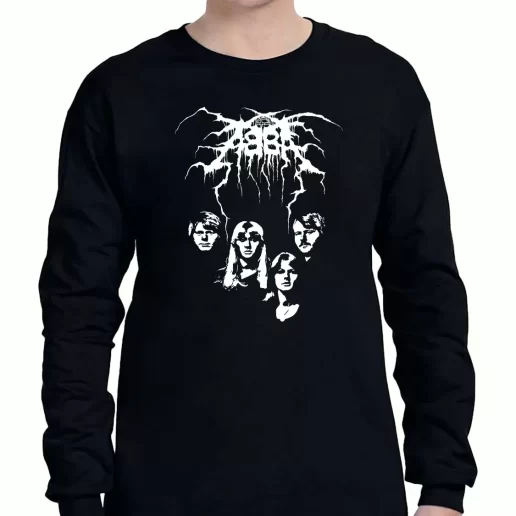 Graphic Long Sleeve T Shirt Abba Darkthrone Black Metal