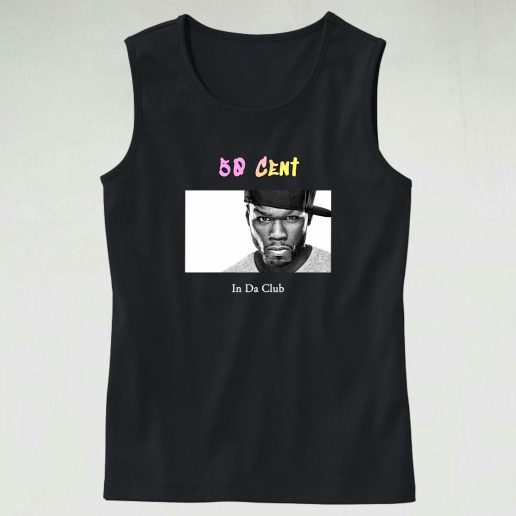 50 Cent In Da Club Hip Hop Tank Top 1