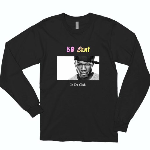 50 Cent In Da Club Rapper Long Sleeve Shirt 1