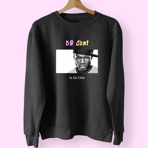 50 Cent In Da Club Vintage Rapper Sweatshirt 1