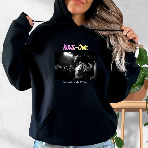 Aesthetic Hoodie Krs One Sound Of Da Police 1