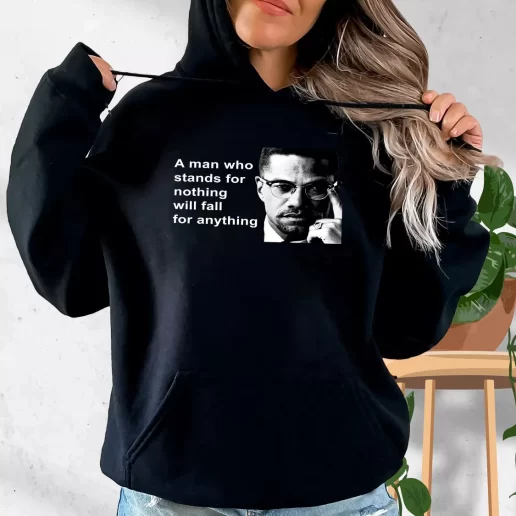 Aesthetic Hoodie Malcolm X Black Panthers Party Civil Human Rights