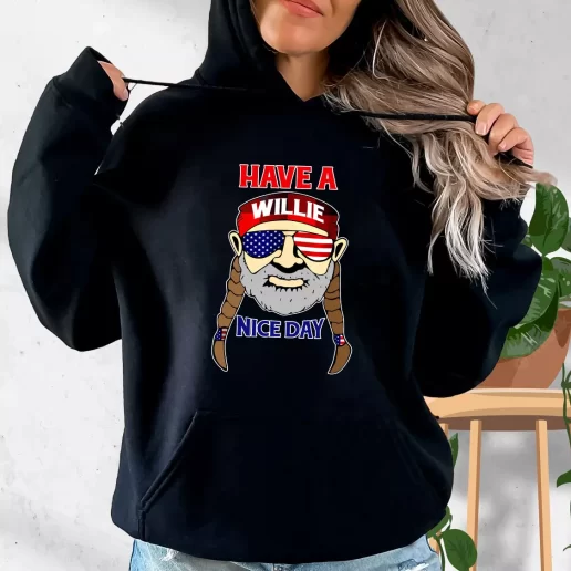 Aesthetic Hoodie Me Time Have A Willie Nice Day Slogan