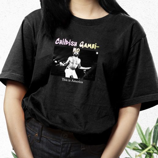 Aesthetic T Shirt Childish Gambino This Is America 1